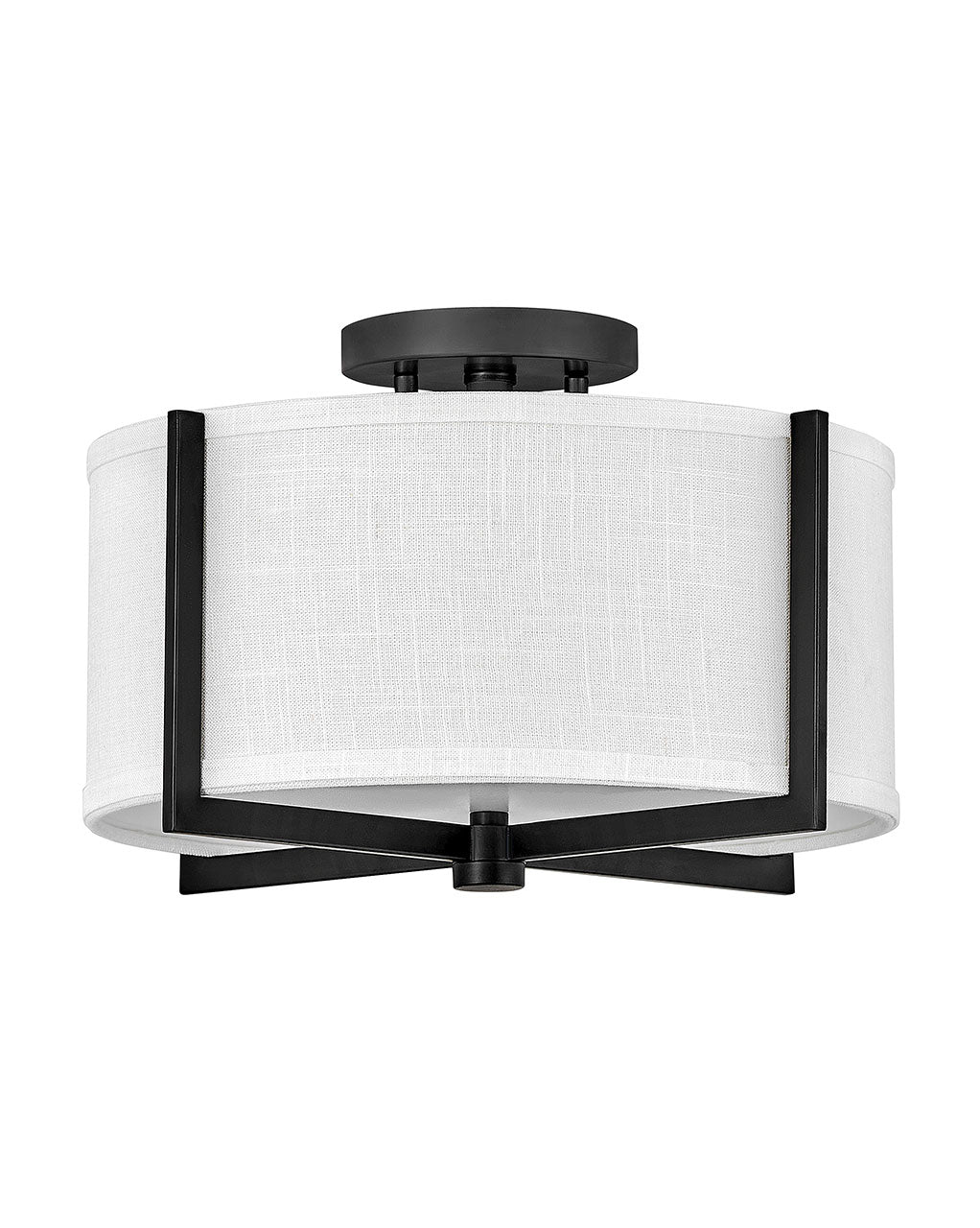 Black Axis Off White LED Foyer Pendant Light - Modern Entryway Lighting for Hallway, Porch & Staircase