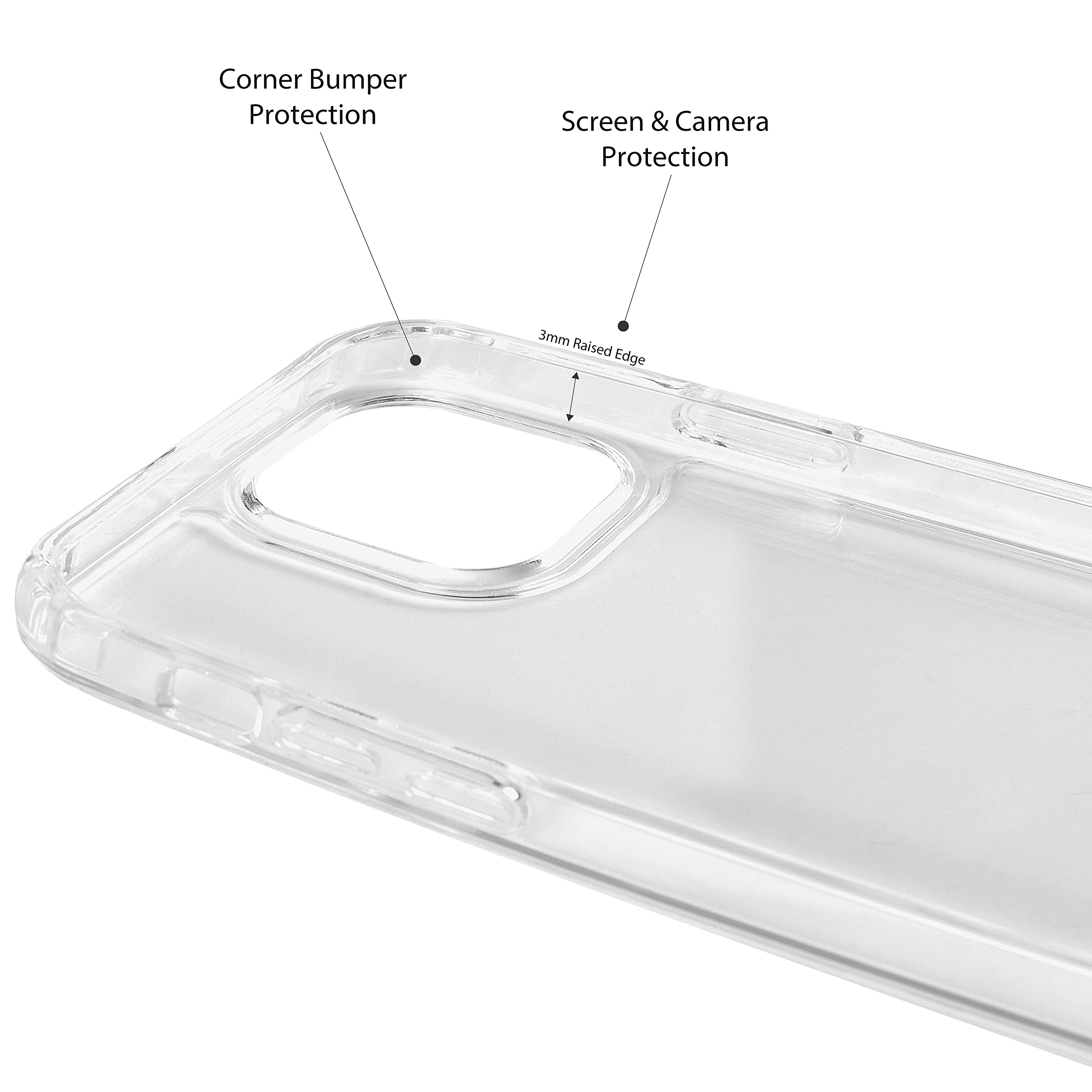 Clear Crossbody Phone Case for iPhone 12 Pro Max with Detachable Lanyard - 2-in-1 Protective iPhone Cover with Shock Absorption & Adjustable Strap - Perfect for Travel, Shopping & Hands-Free Convenience