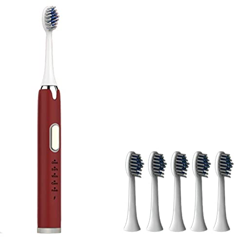 USB Rechargeable Electric Toothbrush for Adults - 5 Speed Ultrasonic Toothbrush with Powerful Cleaning & Relaxing Massage Mode - Perfect for Travel, Home & Office Use