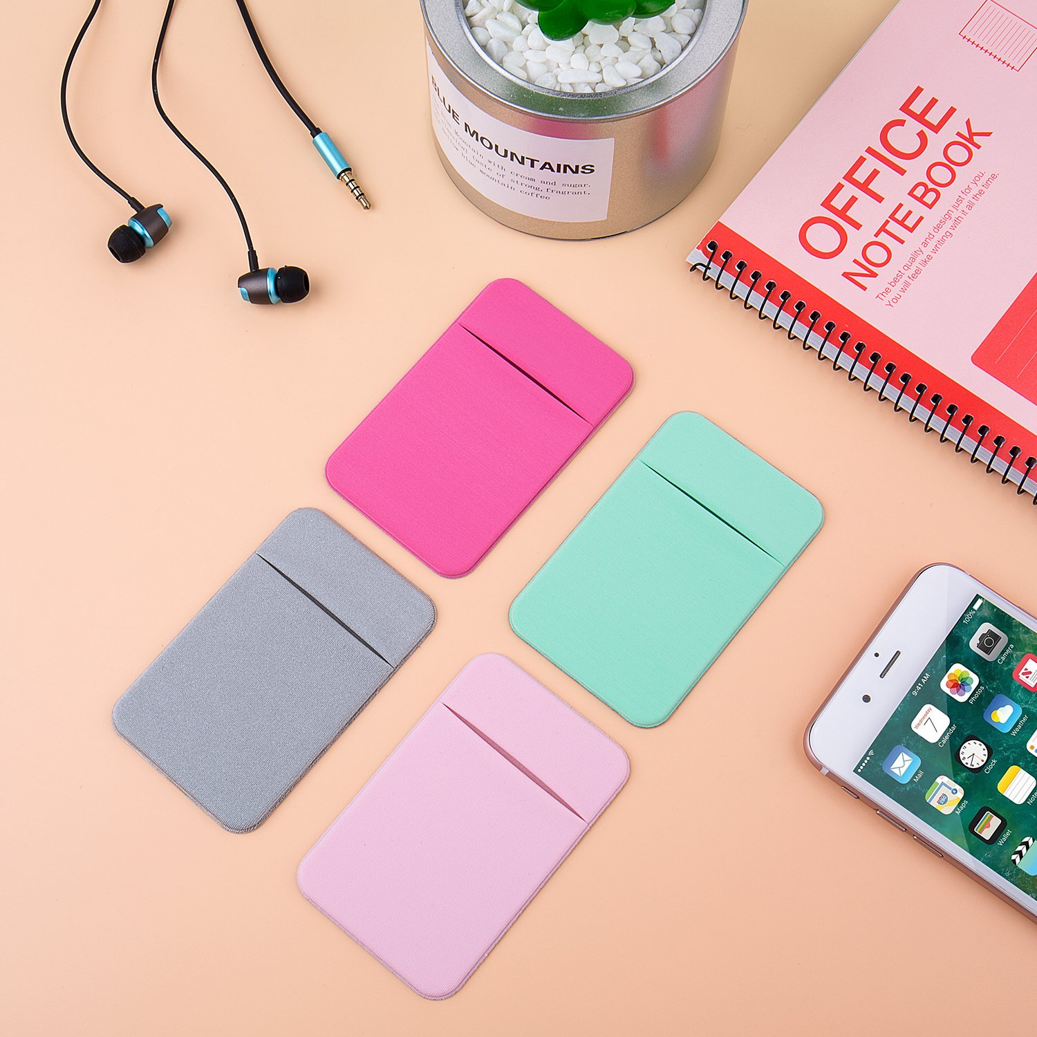 Costyle Slim Credit Card Holder - Stick On Phone Wallet for iPhone & Android | Secure & Convenient for Travel, Shopping & Daily Use