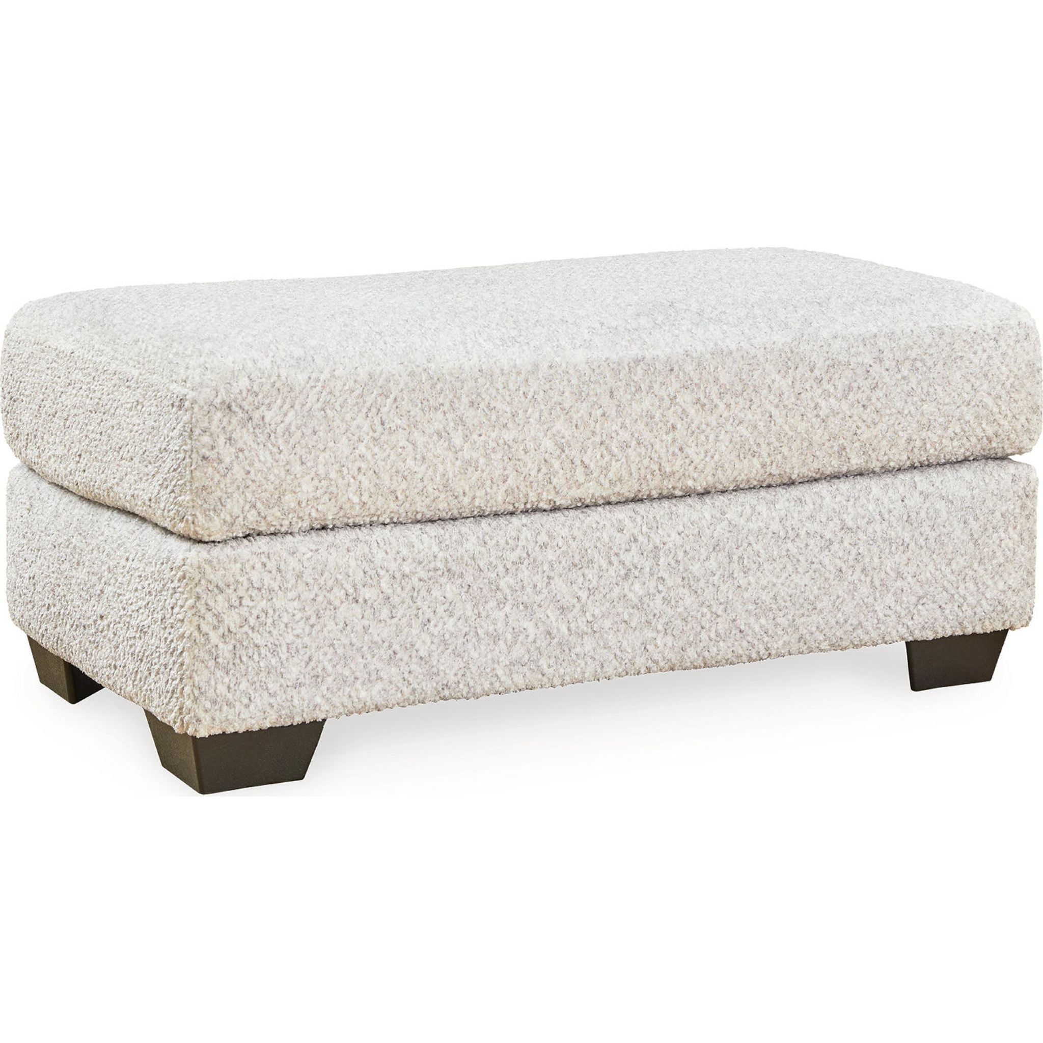 Brebryan Flannel Ottoman Storage Bench - Soft & Cozy Footrest with Hidden Storage for Living Room, Bedroom, or Nursery - Perfect for Small Spaces & Home Organization
