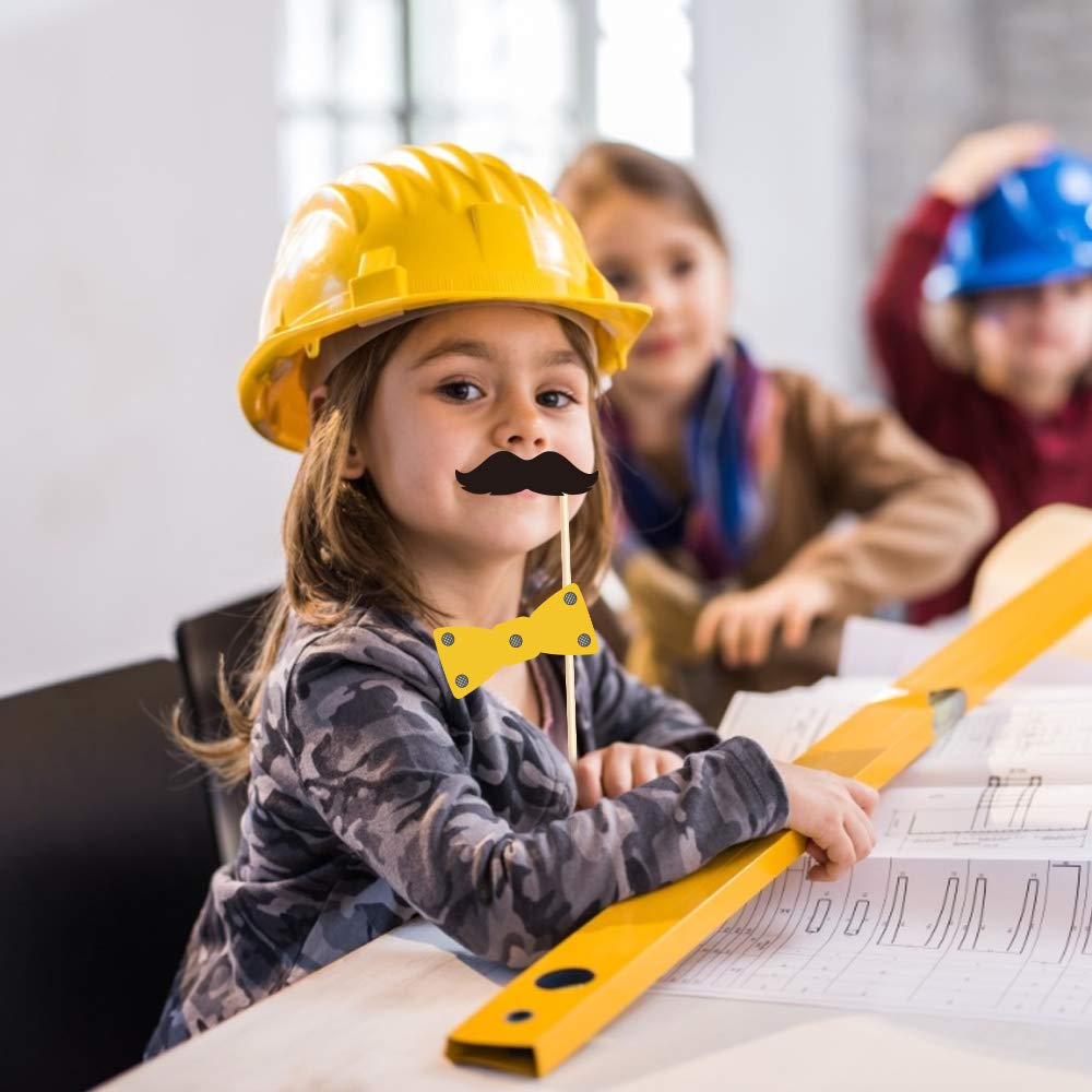 25-Piece Construction Photo Booth Props Kit - Fun Construction Party Decorations for Kids, Boys, Baby Showers & Birthday Parties | Perfect for Construction-Themed Events, DIY Decor, and Memorable Photo Opportunities