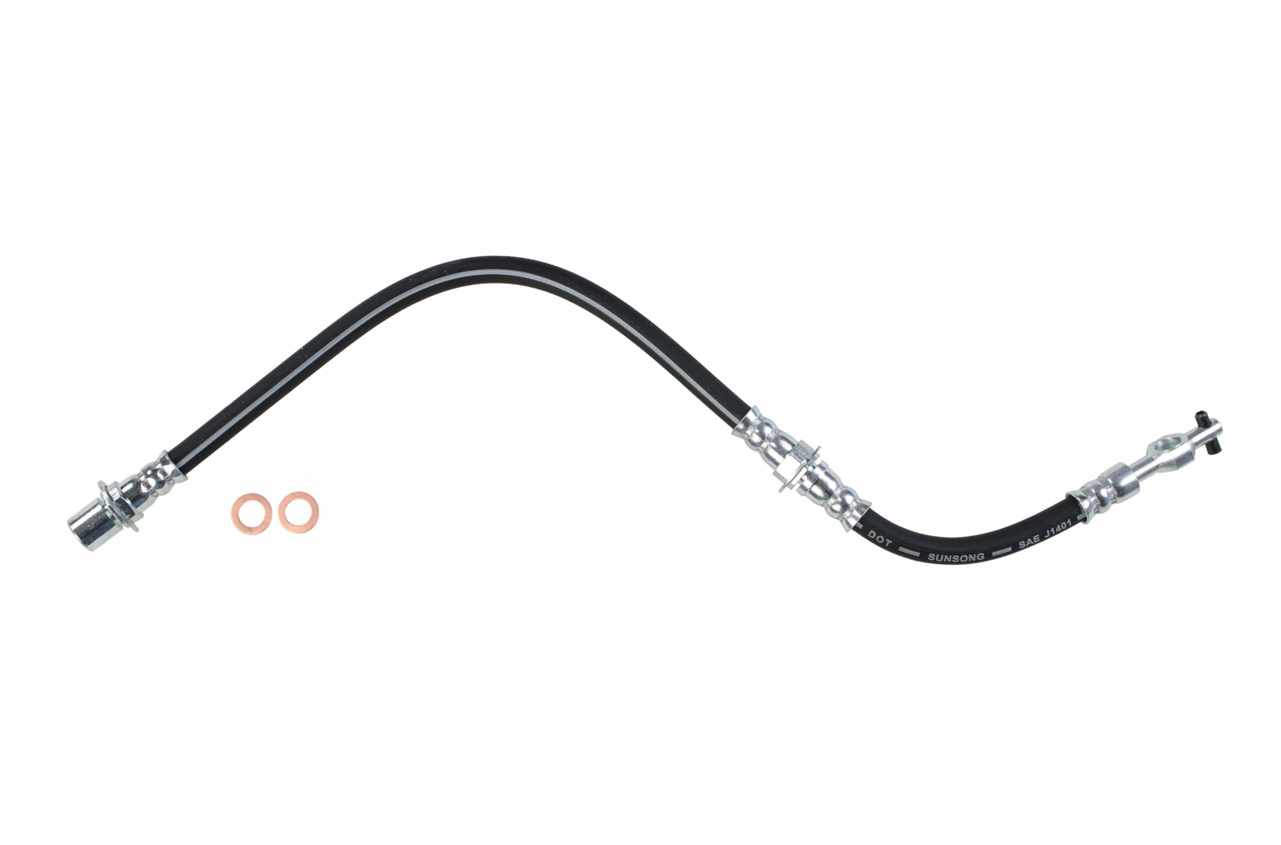 Sunsong 2205249 Brake Hydraulic Hose - High Performance Replacement for Smooth Braking | Perfect for Trucks, SUVs, and Off-Road Vehicles
