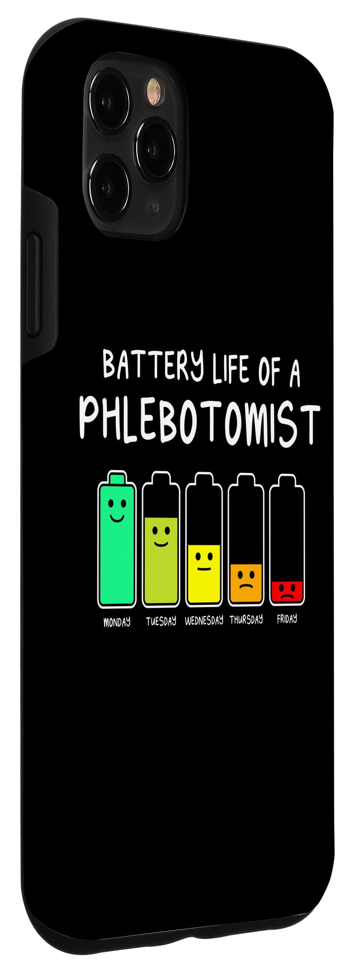 iPhone 11 Pro Max Case - Funny Phlebotomy Humor Design with Long Battery Life | Perfect Gift for Medical Students & Phlebotomists | Durable Protection for Daily Use & Work