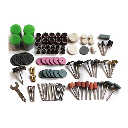 147-Piece Mini Drill Rotary Tool Bit Set for Grinding, Carving, Polishing - 1800 Grit Grinder Heads (Size M) - Perfect for DIY Crafts, Jewelry Making & Woodworking Projects