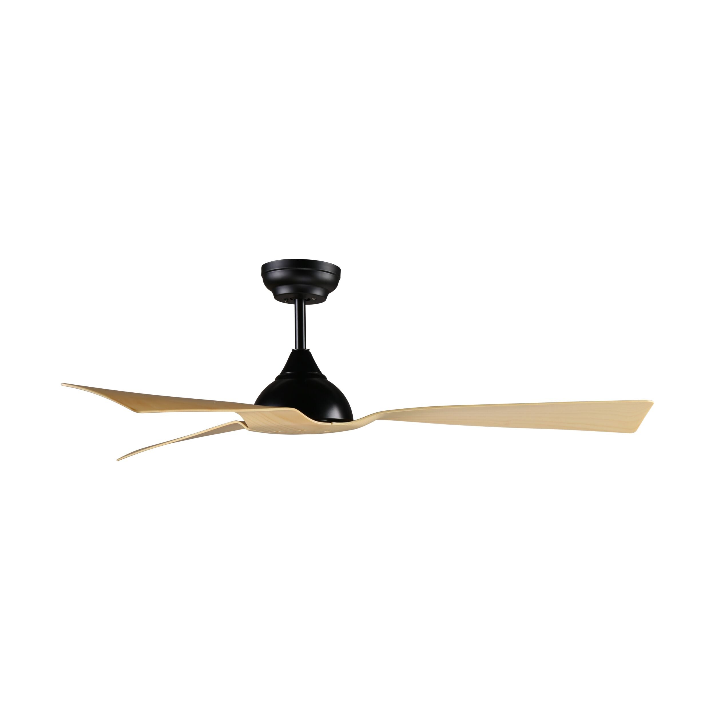 Airlie 52 Inch Black DC Ceiling Fan with Remote Control - Energy Efficient, Quiet Operation for Bedroom, Living Room, Patio & Outdoor Use