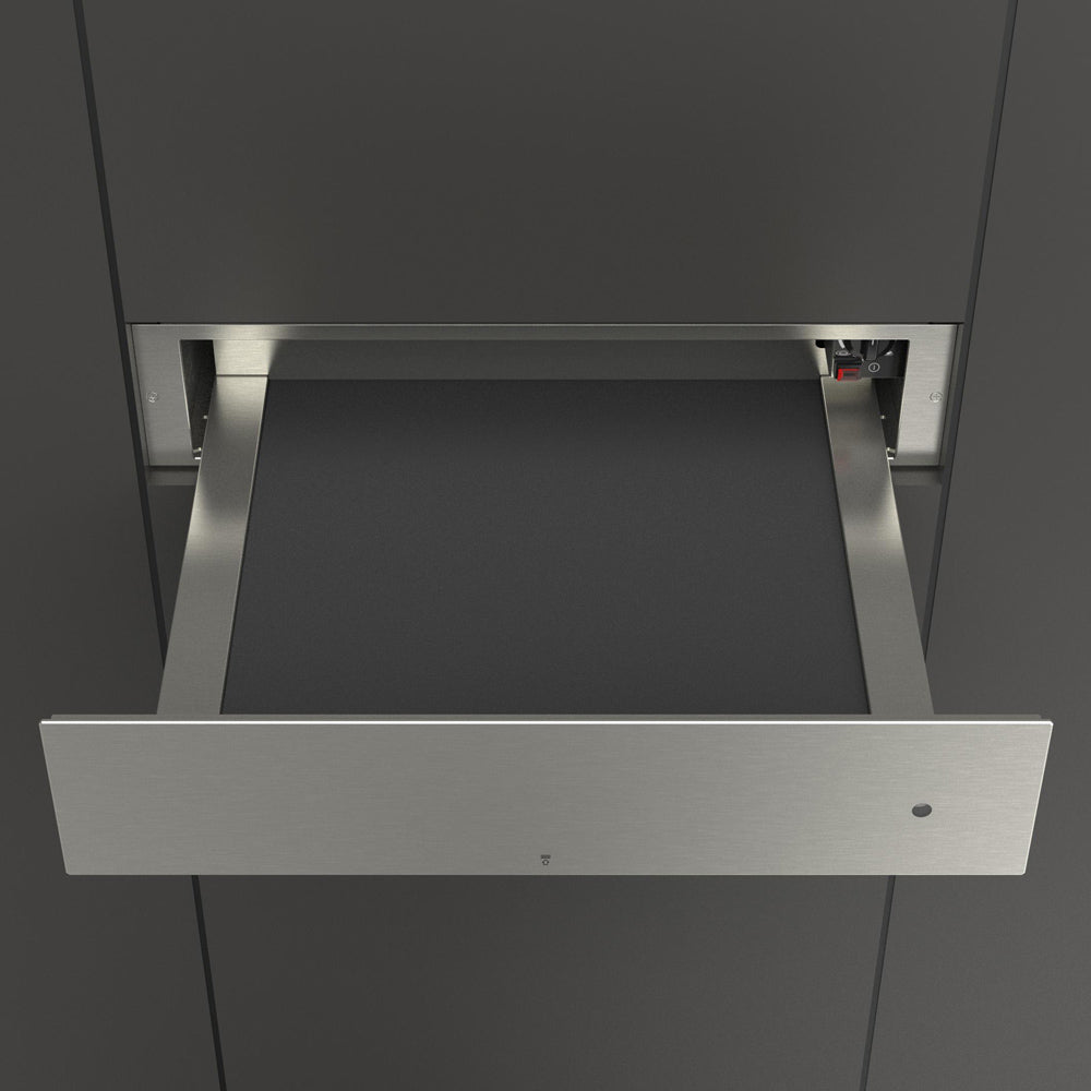Fulgor Milano 24-Inch 400 Series Stainless Steel Warming Drawer with Push-to-Open Door - F4DWD24S1 | Perfect for Keeping Food Warm in Restaurants, Catering & Home Kitchens