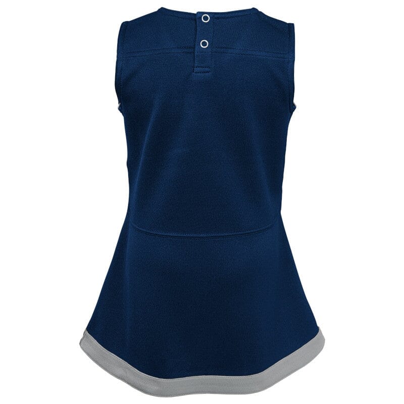 2-Piece Infant & Toddler Girls Dallas Cowboys Cheerleader Jumper Dress Set - Game Day Outfit for Football Season & Team Spirit Events