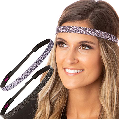Bling Glitter Skinny Black & Gunmetal