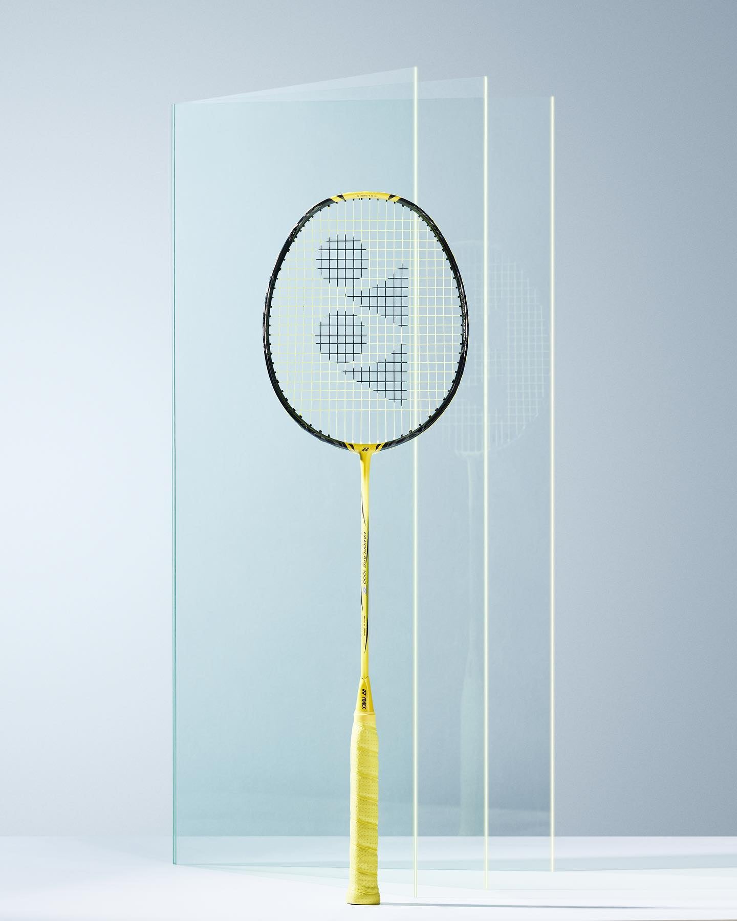 Yonex Nanoflare 1000 Tour Badminton Racket - Pre-Strung with BG65 String | Lightning Yellow | Professional Tournament Grade Shuttlecock Racket | Perfect for Competitive Play & Training Sessions