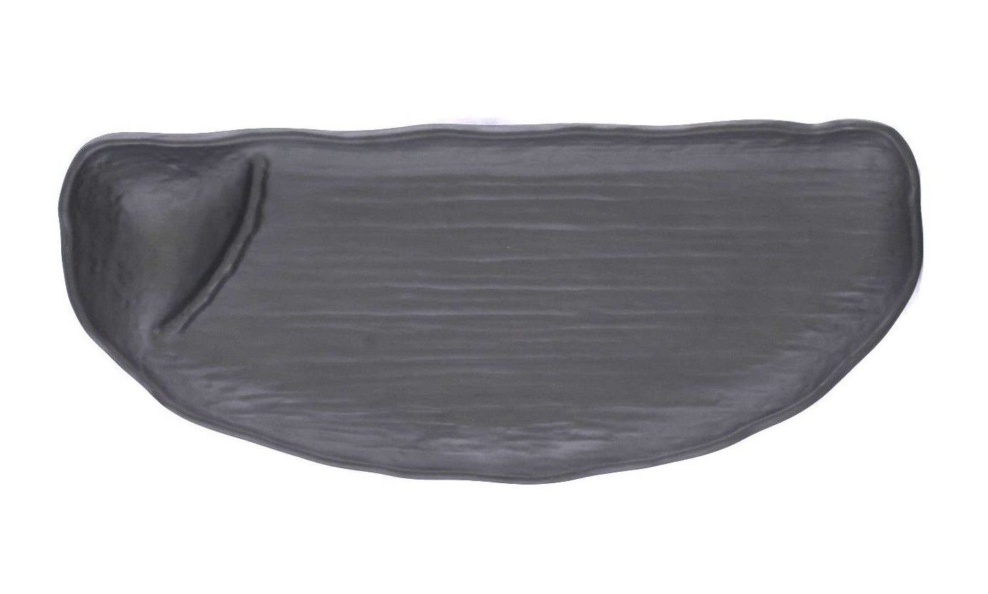 Black Melamine Sushi Plates Set of 20 - 12.4