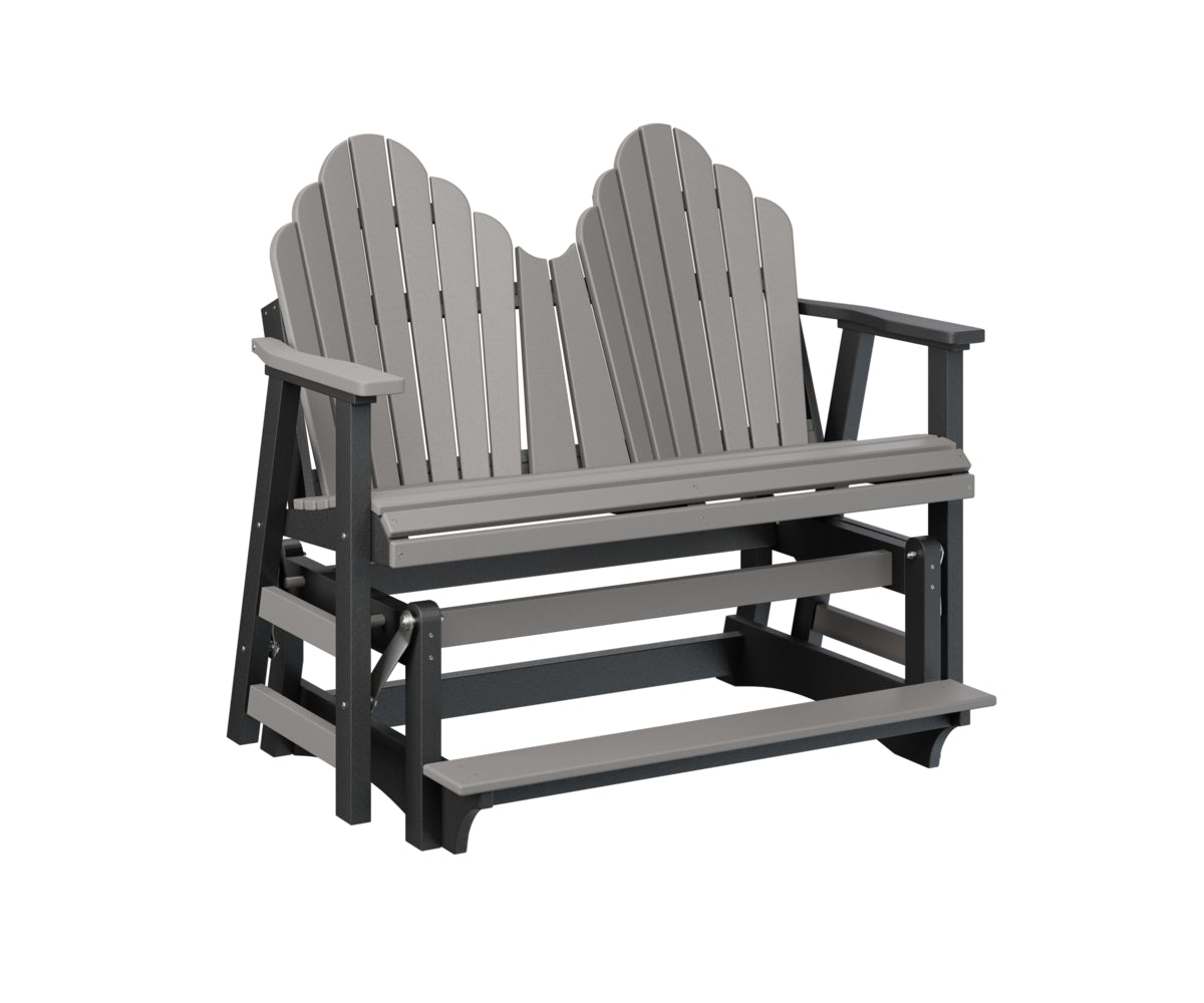 Berlin Gardens Cozi Back Double Counter Glider - Outdoor Patio Swing Bench with Canopy for Porch, Garden, and Backyard Relaxation
