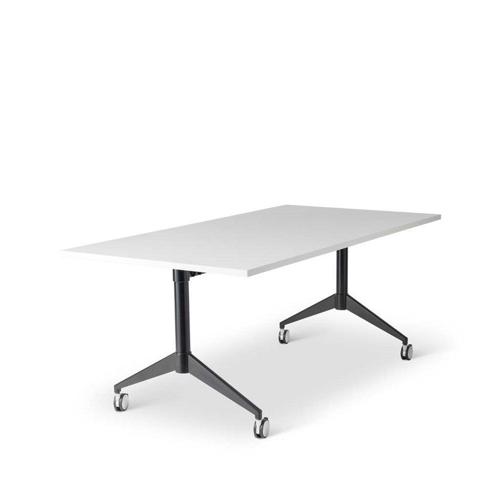 Gravitate Flip Table - Modern Adjustable Height Folding Desk for Home Office, Small Spaces & Dorm Rooms | Portable Laptop Workstation with Ergonomic Design