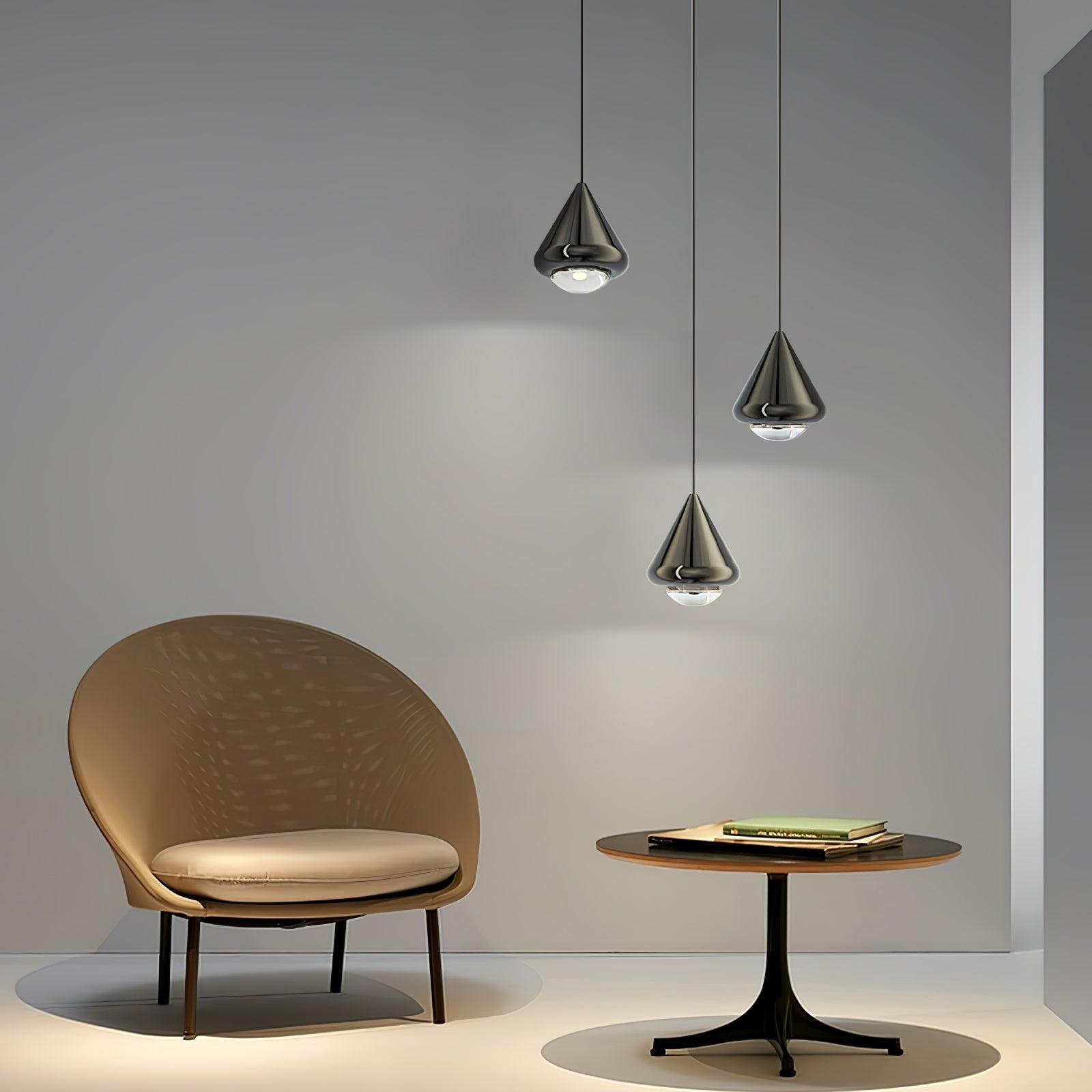 Modern Apollo Pendant Light - Industrial Vintage Ceiling Lamp for Kitchen Island, Dining Room & Bedroom - Adjustable Hanging Light Fixture with Edison Bulb