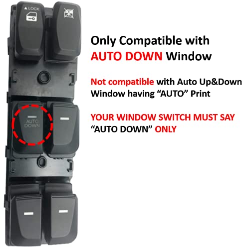 Genuine OEM 93571-2S050 Auto Down Power Window Switch for Hyundai Tucson 2010-2015 - Replacement Part for Smooth Window Operation & Easy Installation