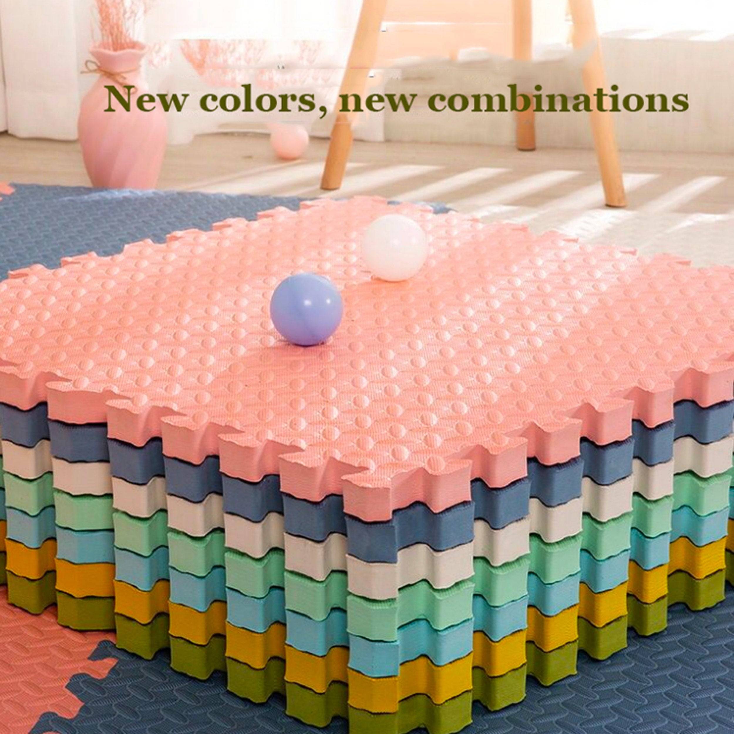 Non-Toxic Kids Foam Play Mat - Extra Thick Baby Crawling & Tummy Time Activity Mat for Infants - Soft Floor Tiles for Nursery, Daycare & Playroom (36