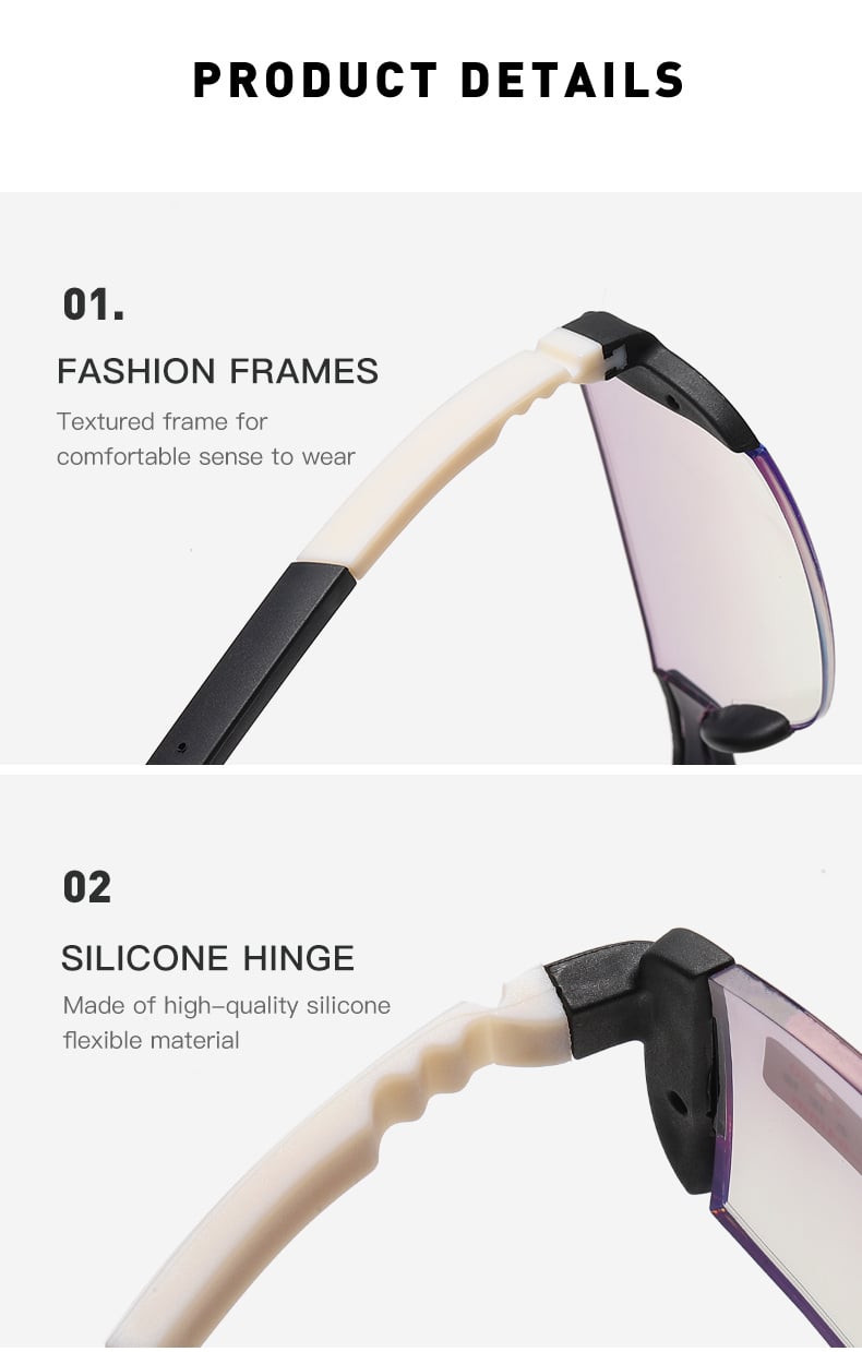 Blue Light Blocking Reading Glasses with Dual Lens Protection - Anti Shatter & Anti Blue Ray for Computer Work, Reading & Screen Time