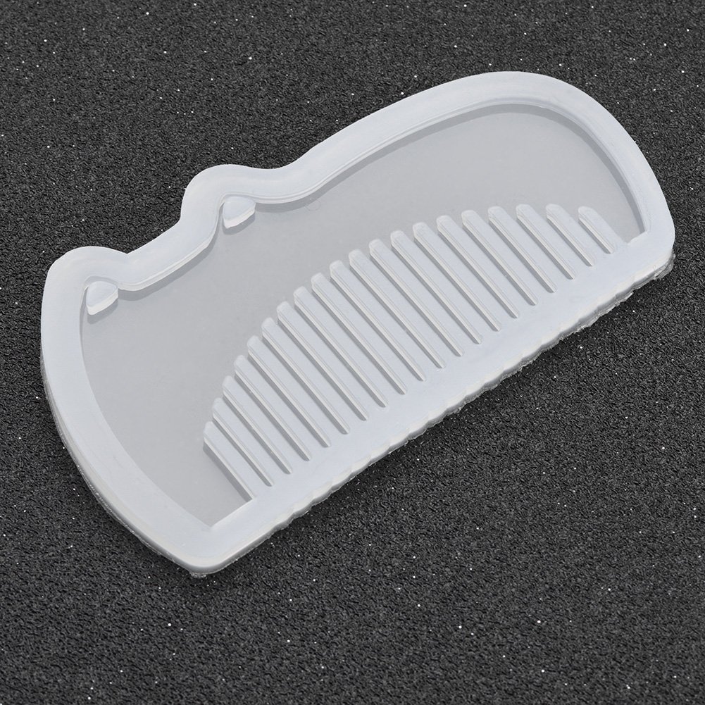 Hilitand 4Pcs Silicone Comb Molds for DIY Resin Jewelry Making - Decorative Hair Comb Craft Tools for Epoxy Resin Art, Perfect for Handmade Accessories and Home Decor Projects