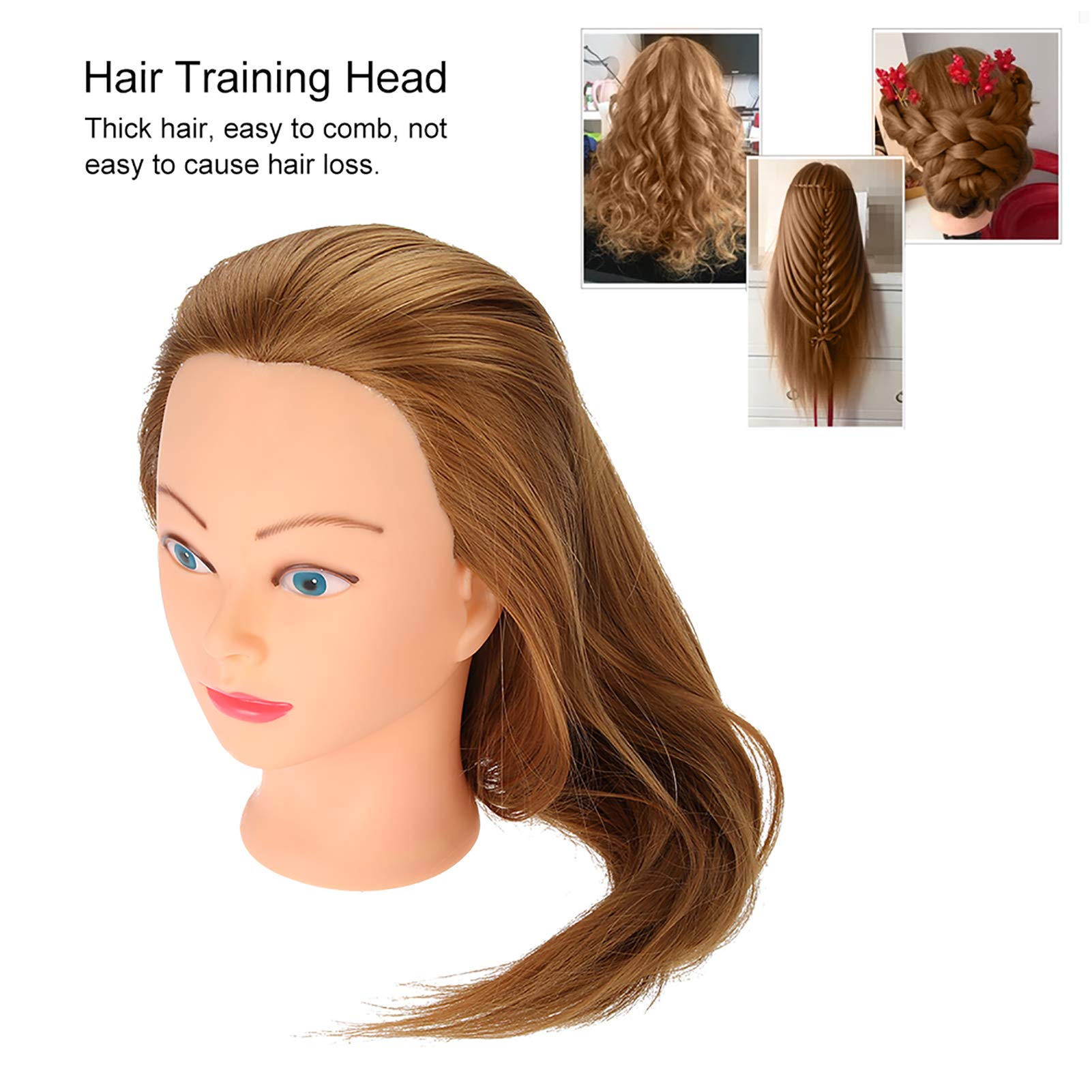 Professional Mannequin Head for Hair Styling & Makeup Practice - DIY Training Head for Hairdressers, Cosmetology Students & Salon Use - Perfect for Wig Styling, Hair Cutting & Beauty School Training