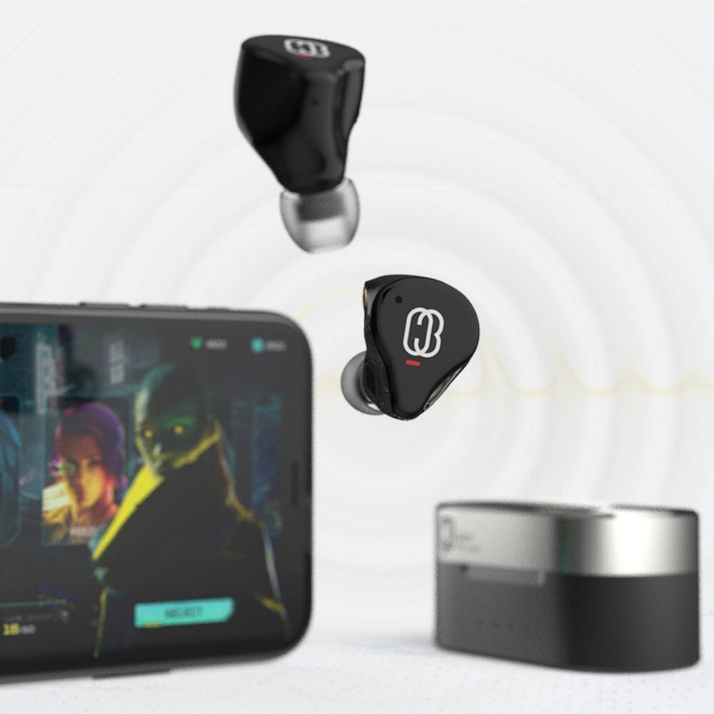 BGVP Q3 Hybrid TWS Earbuds with 1 BA + 1 DD Drivers, Bluetooth 5.3 Wireless IEMs - Perfect for Gym, Commuting & Music Lovers