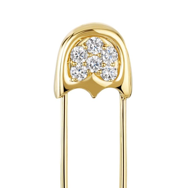 18ct Yellow Gold Brilliant Cut Diamond Pin 0.57ct - Elegant Jewelry Gift for Women, Perfect for Weddings, Anniversaries & Special Occasions
