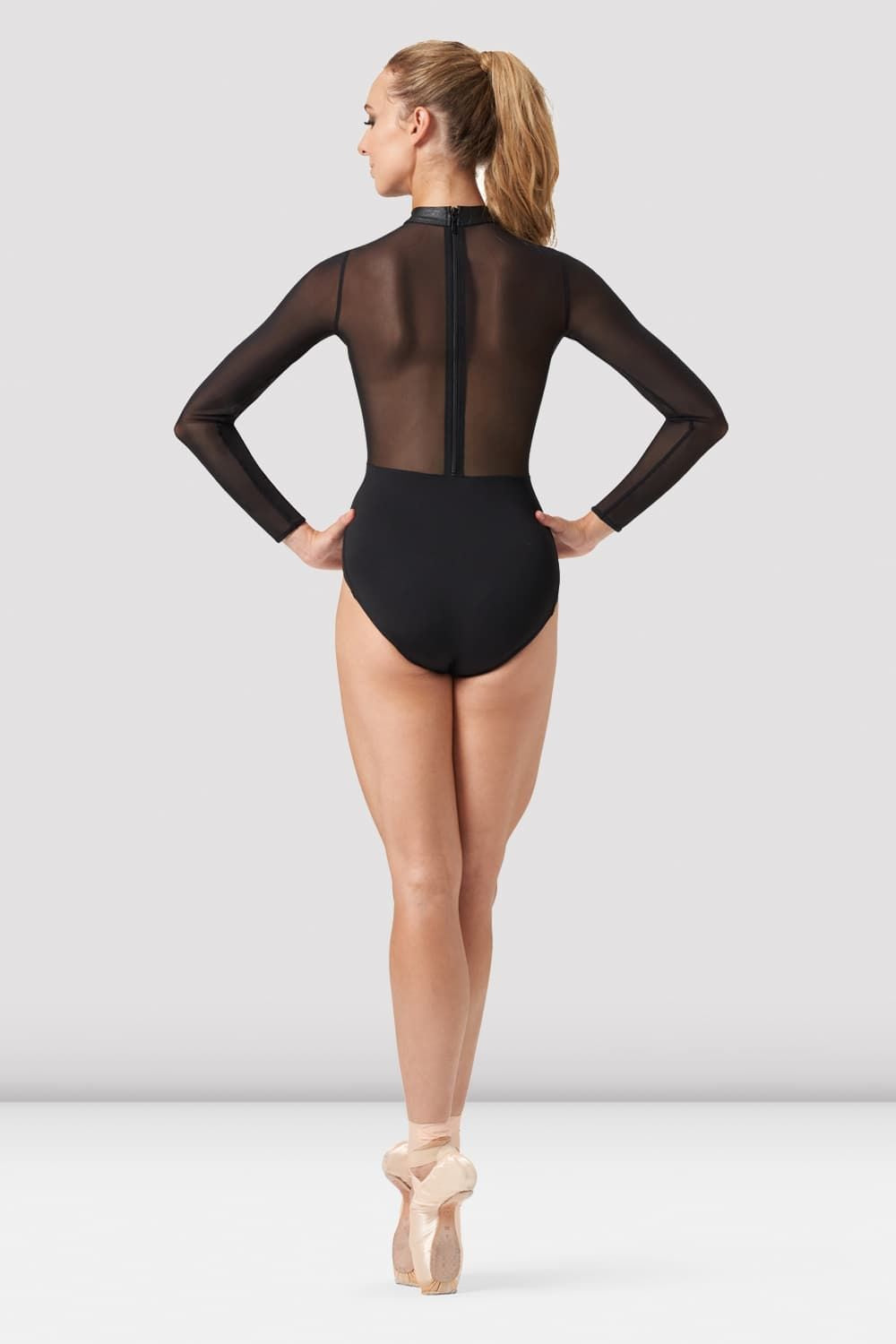 Women's Faux Leather Long Sleeve Leotard - Sexy Bodycon Dancewear for Ballet, Yoga & Performance
