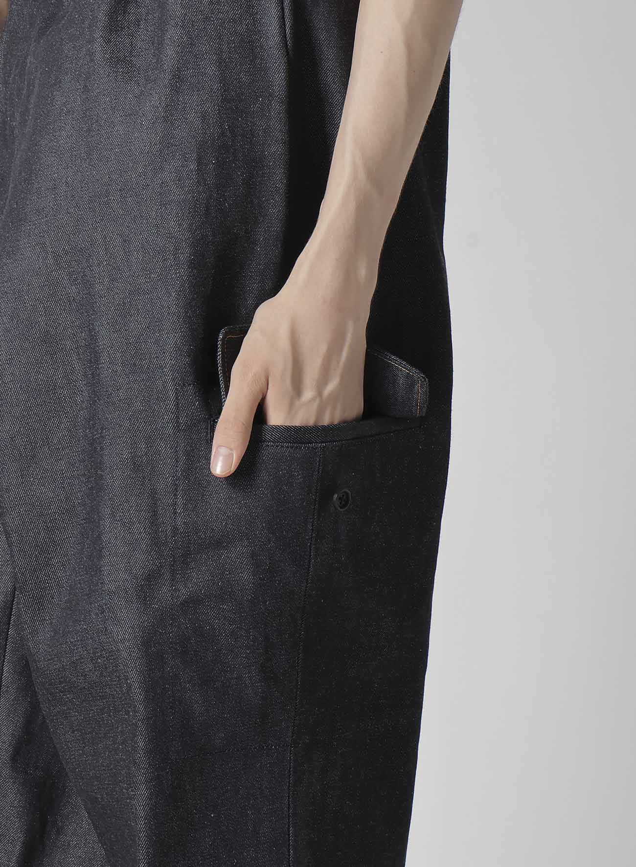 13oz Uneven Yarn Denim Tuck Pants with Color Combi Stitch - Stylish Casual Wear for Men & Women | Perfect for Everyday Outfits, Streetwear & Fashion Looks