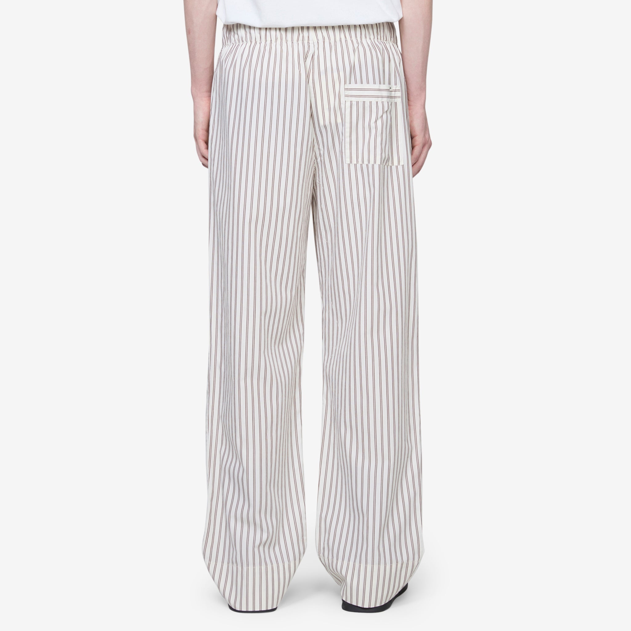 Comfortable Cotton Poplin Pajama Pants for Women - Hopper Stripes Design | Soft Sleepwear & Lounge Pants for Relaxing at Home