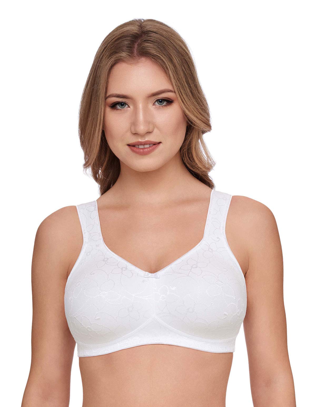 Wire-Free Support Bra for Women - Topsy Plus 7536 | Comfortable Everyday Wear for Yoga, Work & Lounge
