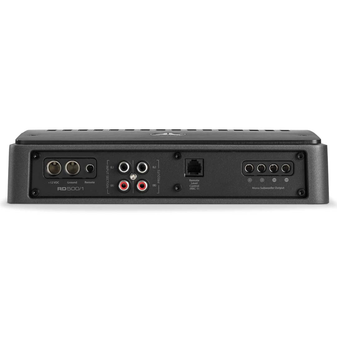 JL Audio RD500/1 Class D Mono Car Amplifier - 500W RMS Power for Deep Bass | Perfect for Car Audio Systems & Subwoofer Upgrades