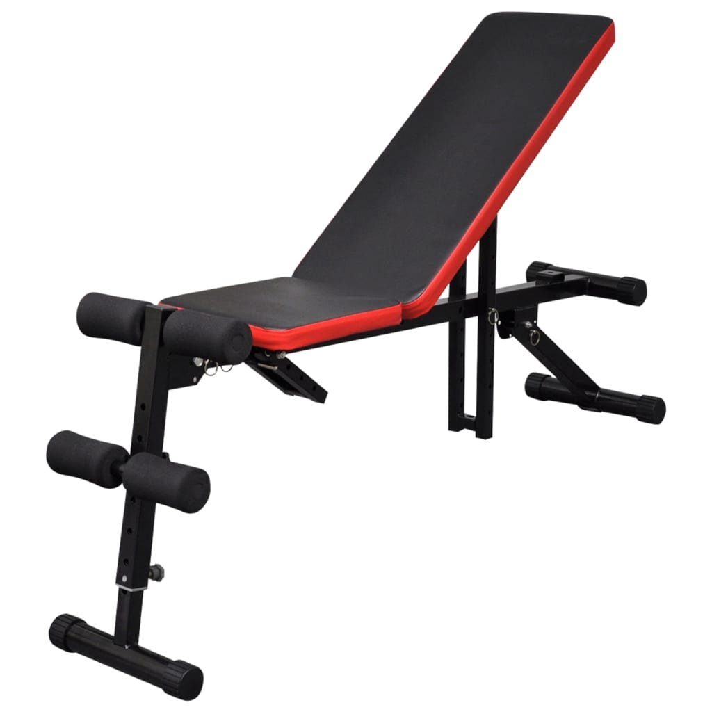 vidaXL Adjustable Sit Up Bench - Multi-Position Home Gym Equipment for Core Workouts & Ab Exercises | Perfect for Home Fitness & Strength Training