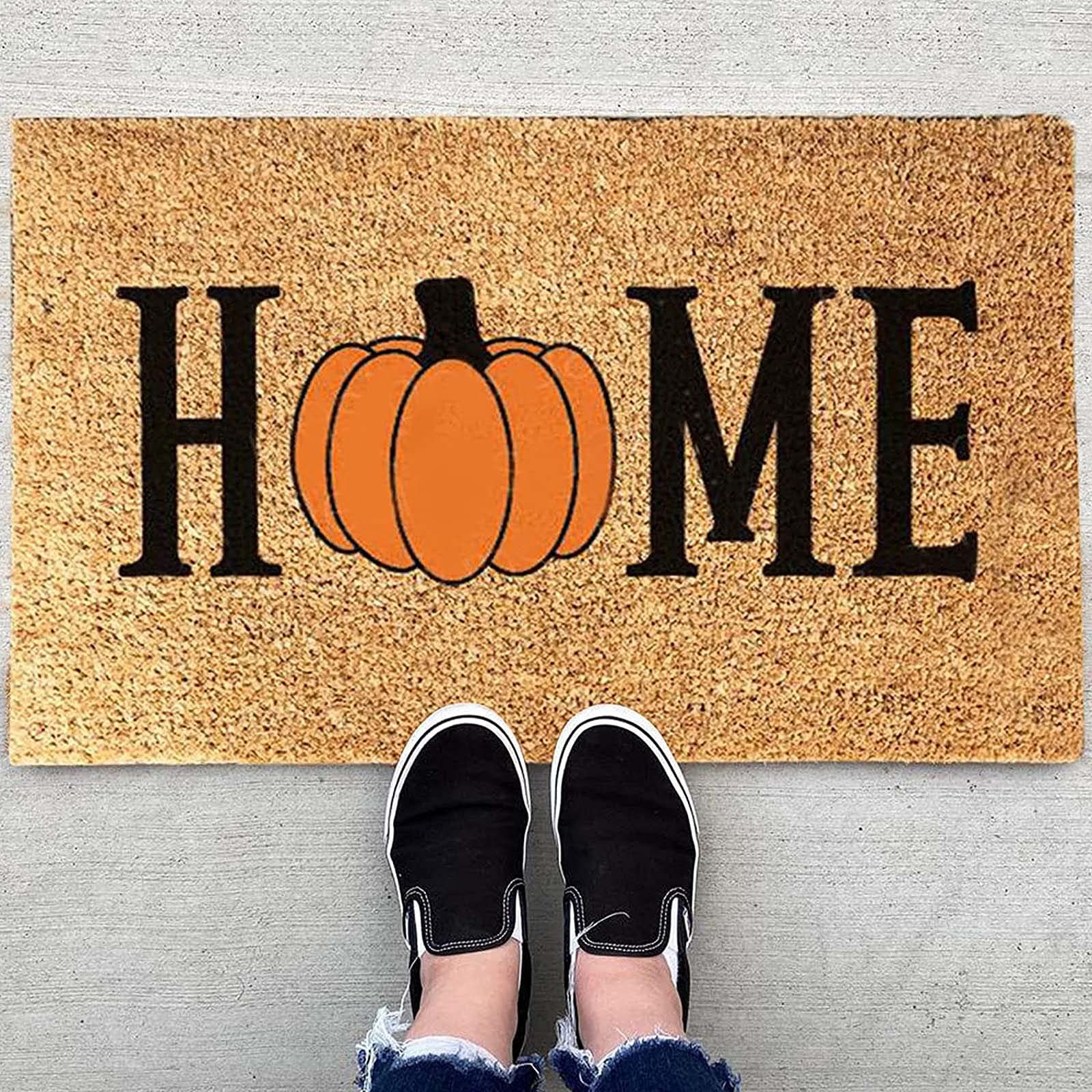 FlekmanArt Halloween Doormat - Non-Slip Indoor/Outdoor Welcome Rug 15.7x47.5 Inch - Spooky Home Decor for Front Door, Porch & Seasonal Party Decorations