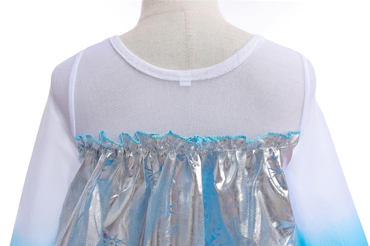 Elegant Ice Princess Dress for Toddler Girls - Birthday, Halloween & Christmas Party Costume | Perfect for Fancy Dress, Pageants & Special Occasions