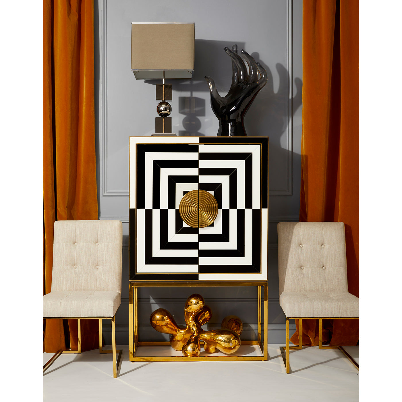 Op Art Bar - Modern Abstract Wall Decor for Living Room, Bedroom & Office - Unique Handmade 3D Art Piece for Home & Office Decor