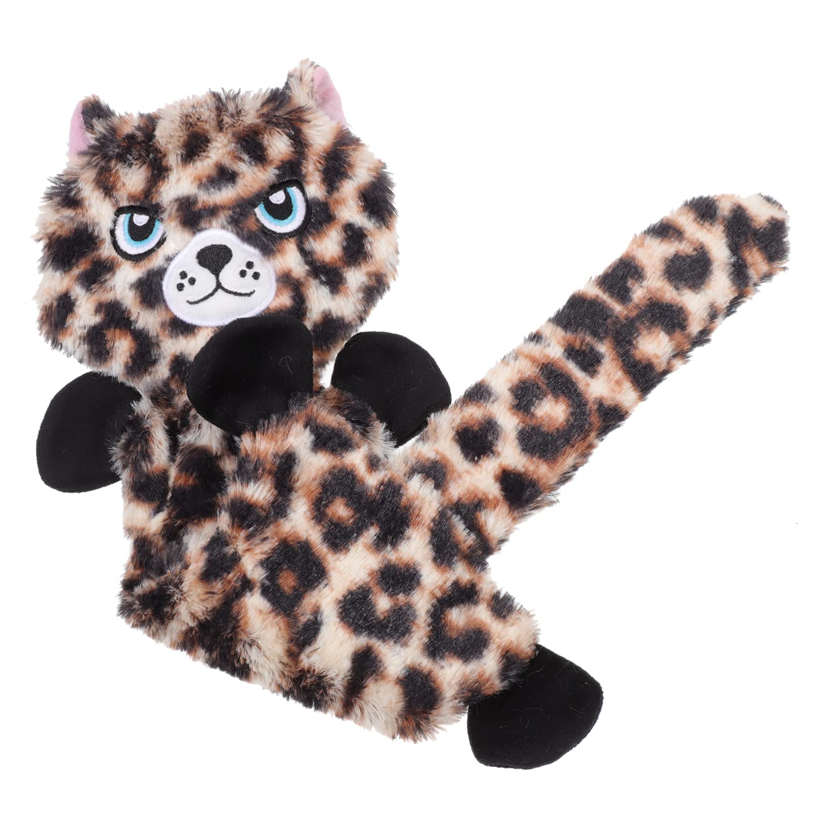Balacoo Plush Squeaky Dog Chew Toys - Leopard Shaped Bite-Resistant Puppy Chew Toy for Aggressive Chewers | Natural Interactive Pet Toy for Teeth Cleaning & Training | Perfect Gift for Puppies & Dogs | Great for Playtime, Training & Dental Care