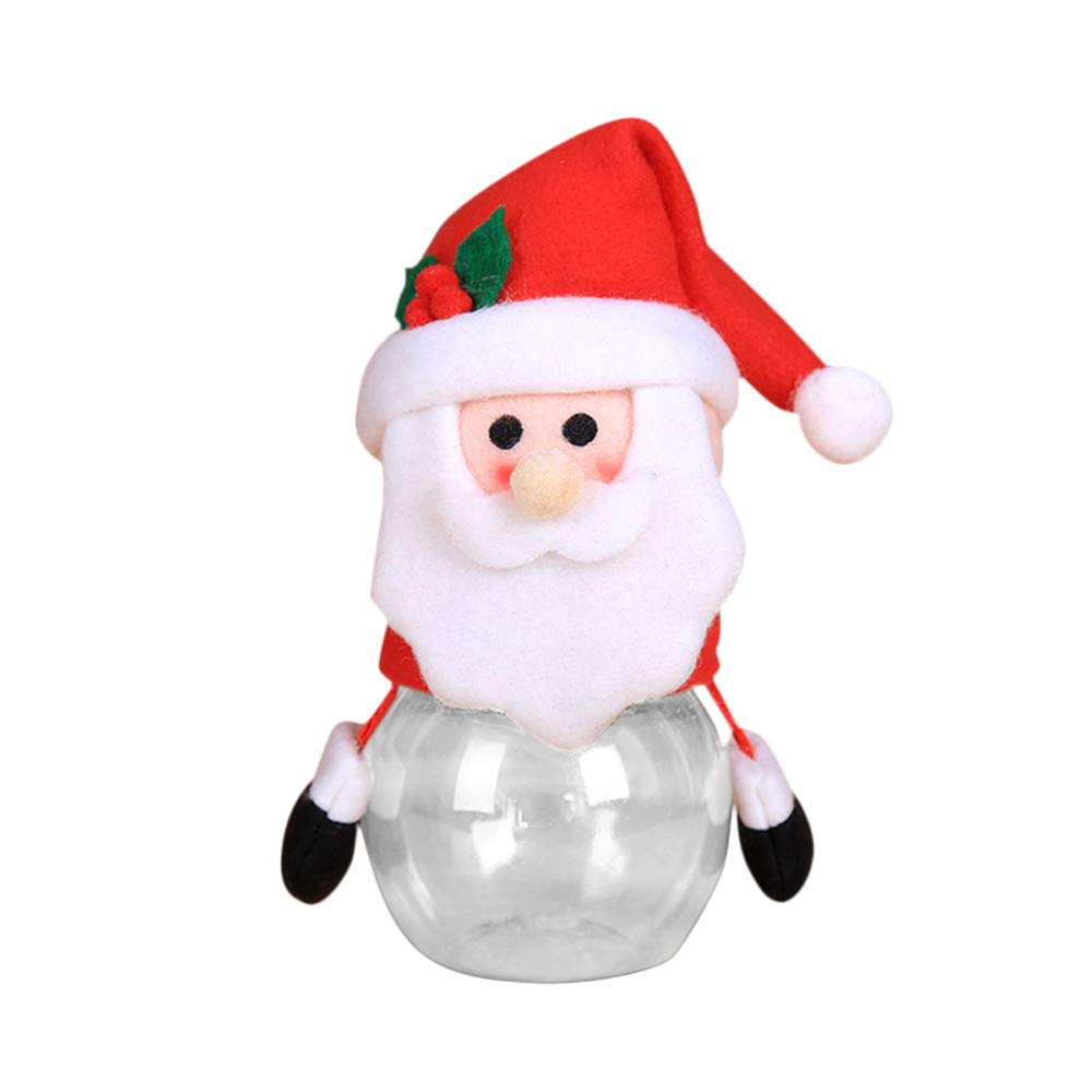 Santa Sweet Kids Christmas Jar Storage Box - Candy Organizer for Holiday Gifts, Home Decor & Child's Room Organization - Perfect for Christmas Decorations, Gift Wrapping & Toy Storage