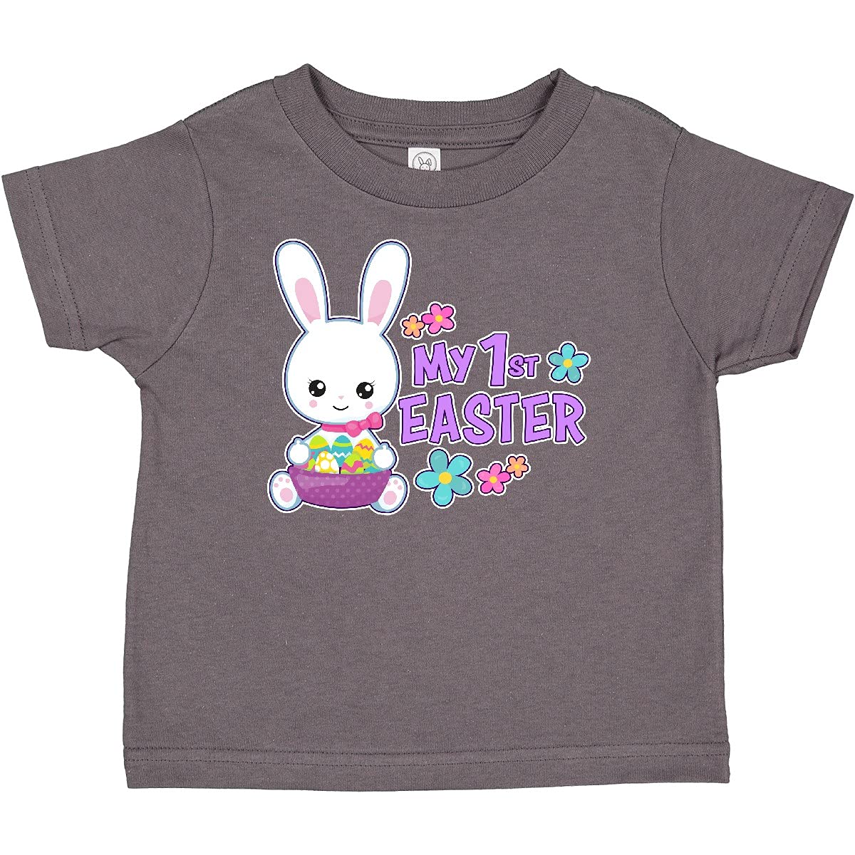 My 1st Easter with Bunny & Easter Basket Baby T-Shirt - Cute Easter Outfit for Infants & Toddlers - Perfect for Easter Photos, Egg Hunts & Family Celebrations