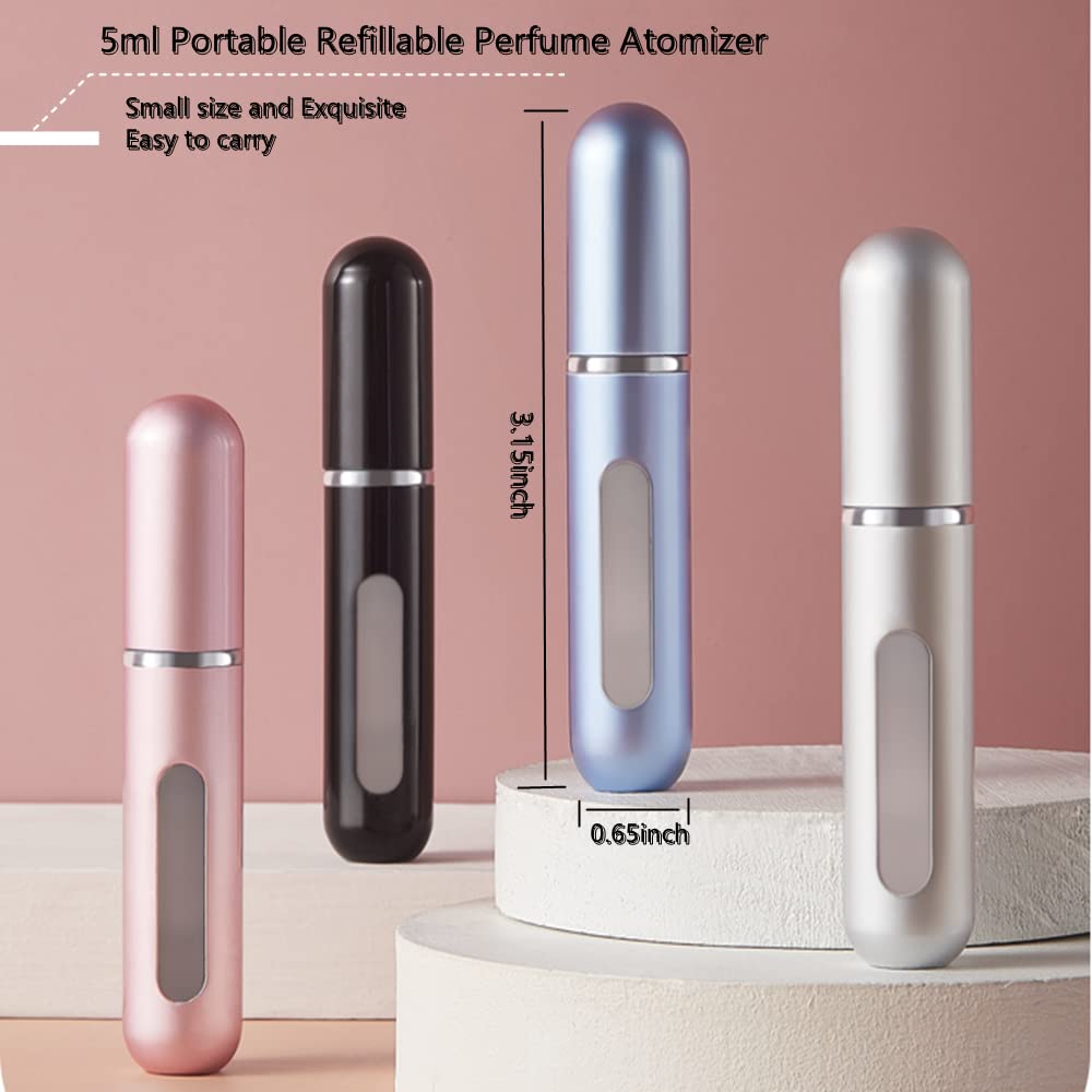 Refillable Travel Bottles Set - Leak Proof Portable Empty Bottles for Toiletries, Shampoo, Lotion | Perfect for Airplane Carry-on, Gym, Camping & Vacation