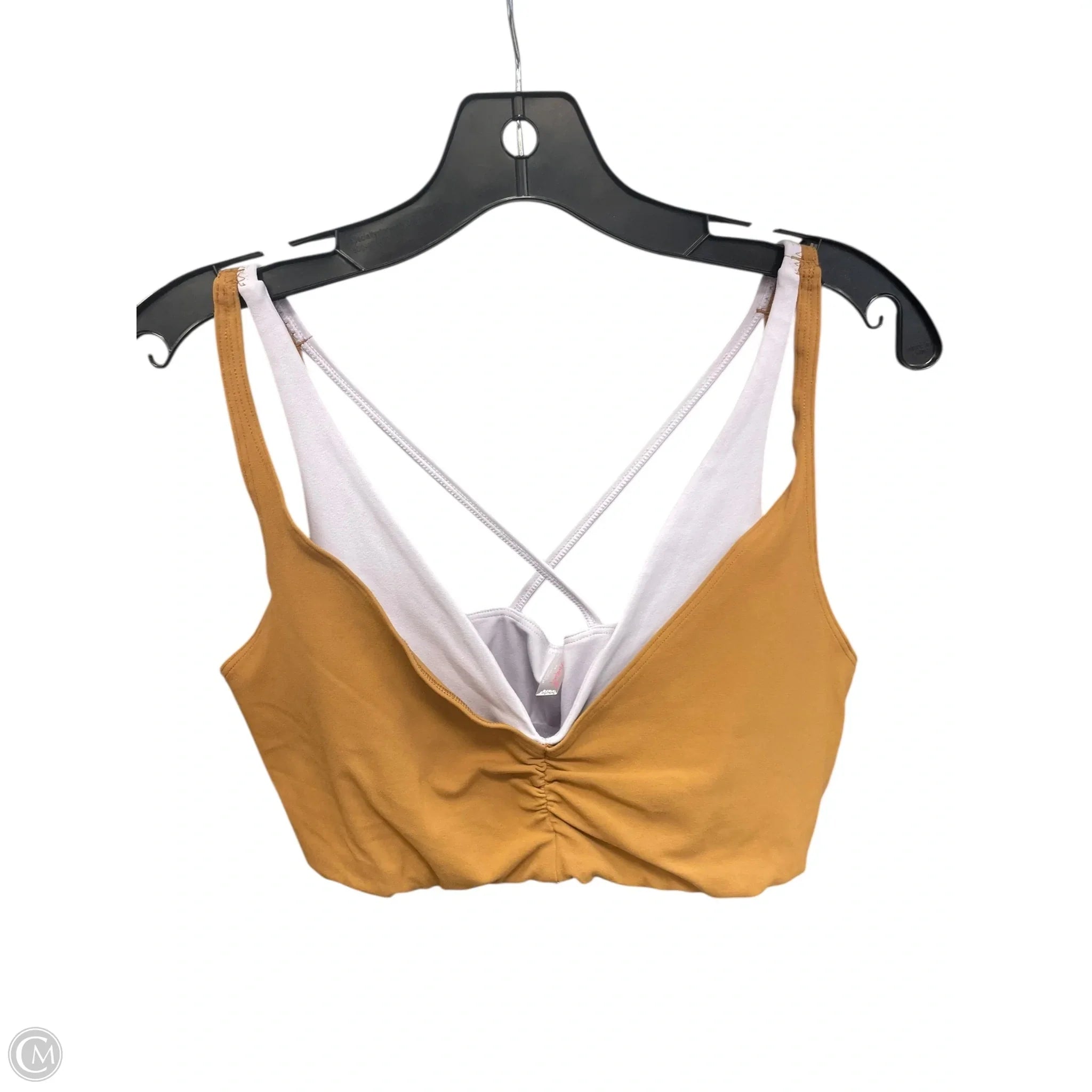 Free People Brown Medium Athletic Bra - Women's Workout Sports Bra for Running, Yoga & Gym