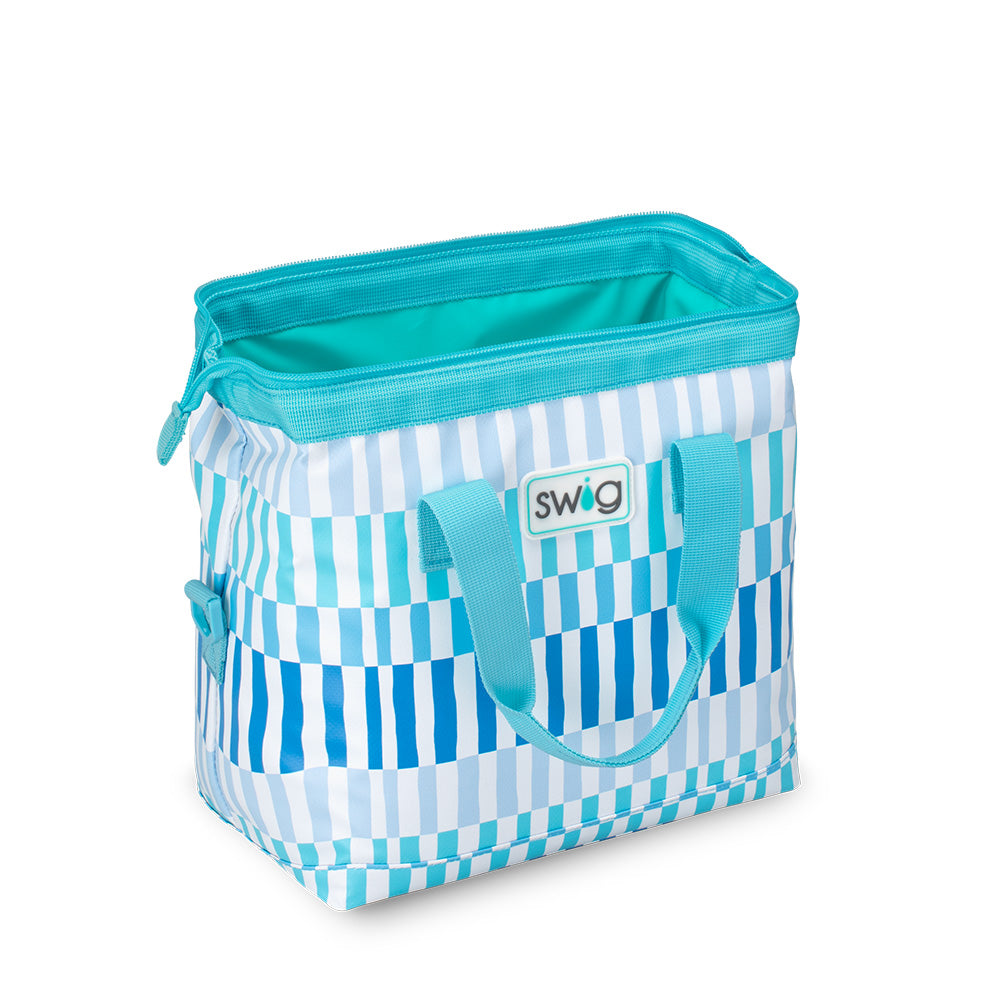 Glacier Stripe Packi 12 Cooler - Portable Insulated Lunch Box for Picnics, Camping & Beach Outings - Leakproof Food Container for Work & School - BPA Free & Durable Design