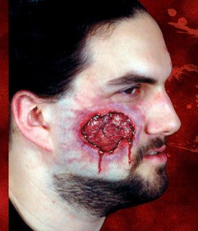 Realistic Latex Open Wound Prosthetic for Halloween & Cosplay - Scary SFX Makeup Accessory for Horror Movies, Theater, and Costume Parties