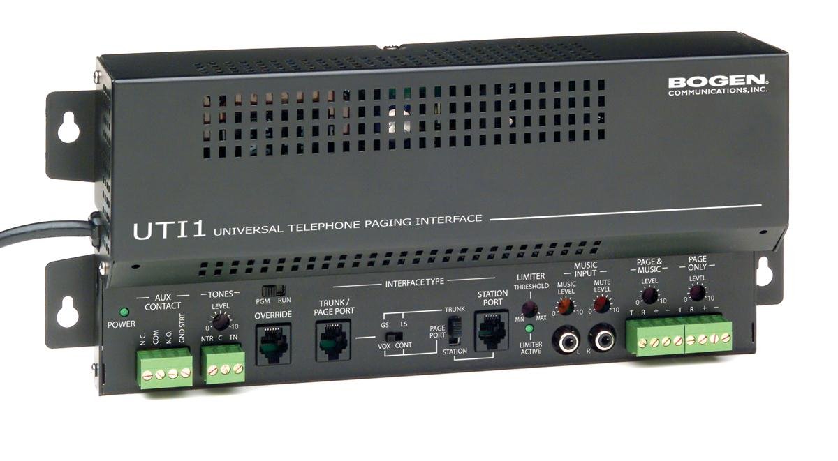 Bogen BG-UTI1 Single Zone Paging Controller - Commercial Audio System for Schools, Offices & Public Buildings