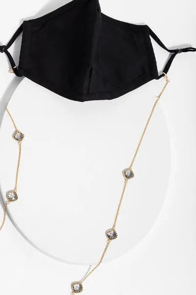 Gemstone Convertible Mask Chain - Adjustable Beaded Lanyard for Face Masks | Stylish & Practical Jewelry Accessory for Women - Perfect for Work, Travel & Daily Use