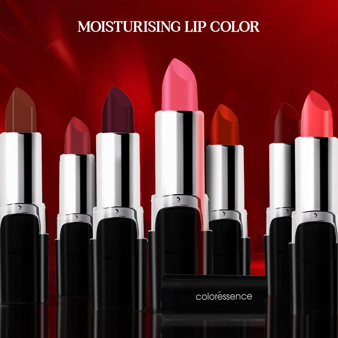 Coloressence Moisturising Matte Lipstick - Long Lasting Fuchsia Glam Lip Color for Women | Perfect for Parties, Date Nights & Everyday Wear