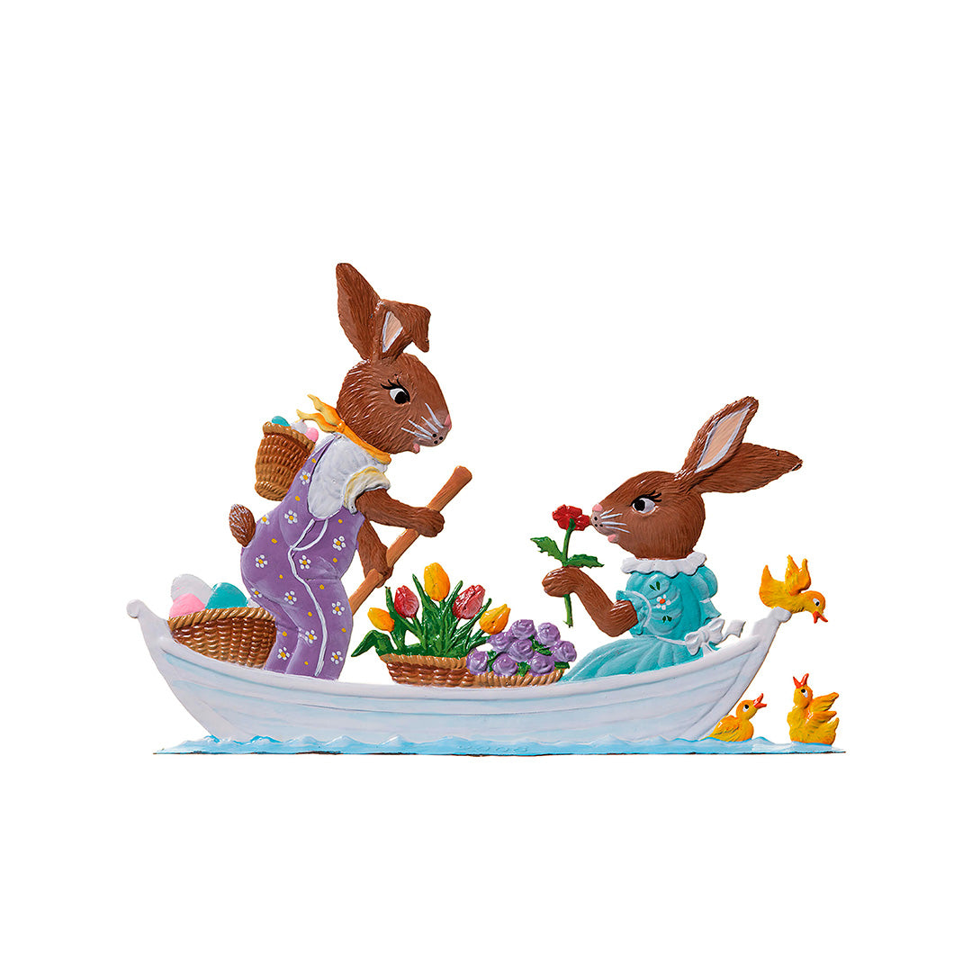 Bunnies on a Boat - Adorable Bunny Plush Toy for Kids & Collectors | Perfect for Nursery Decor, Birthday Gifts & Easter Celebrations
