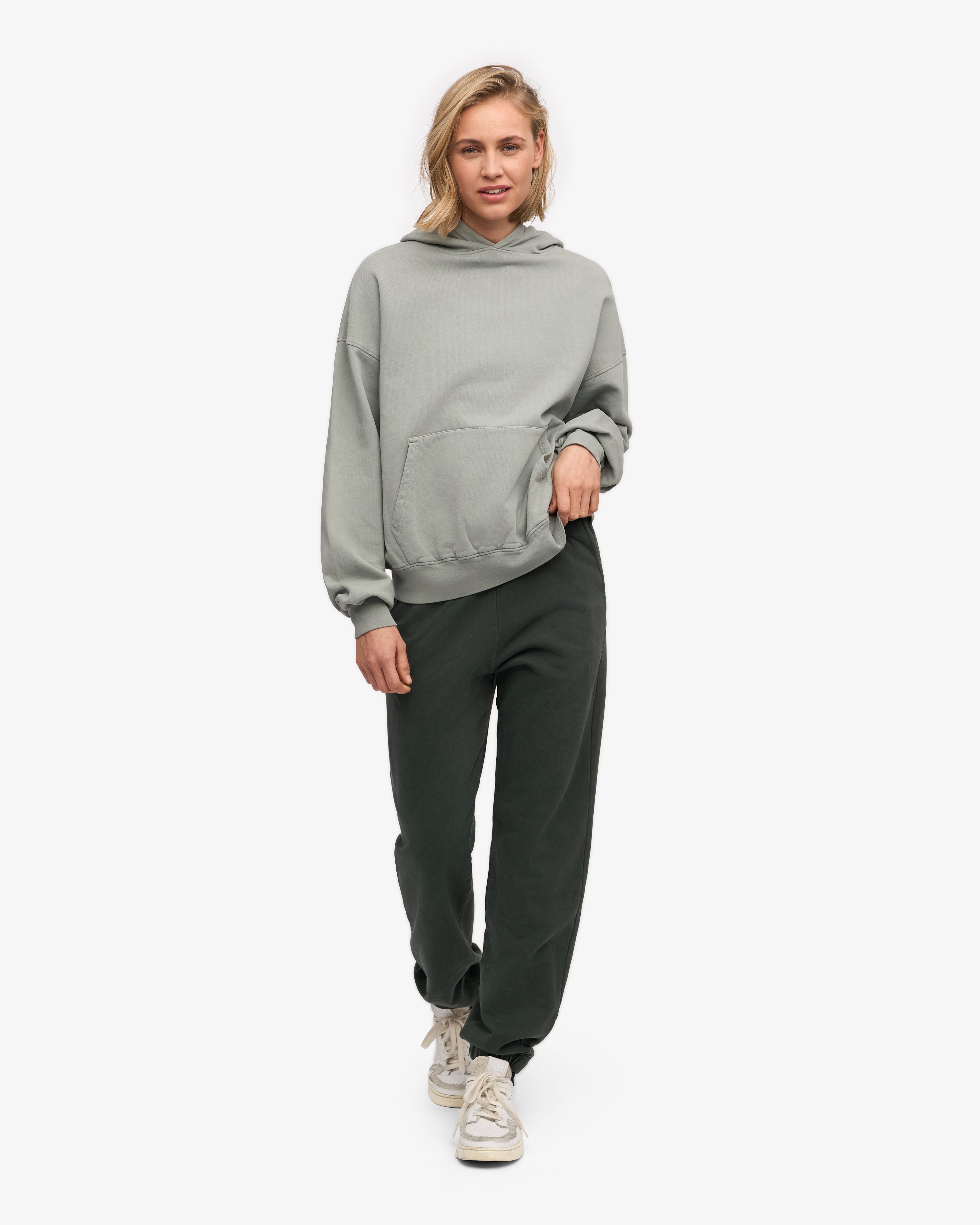 Organic Oversized Hoodie - Steel Blue | Soft & Comfortable Pullover Sweatshirt for Men & Women | Perfect for Casual Wear, Lounging & Outdoor Activities
