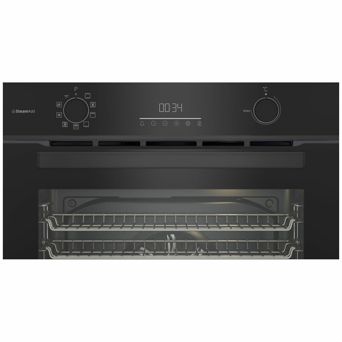 Beko 60cm Pyrolytic Multifunction Oven with Steam, Air Fry & Self-Cleaning Function - BBO6851PDX | Perfect for Baking, Roasting & Healthy Cooking in Modern Kitchens