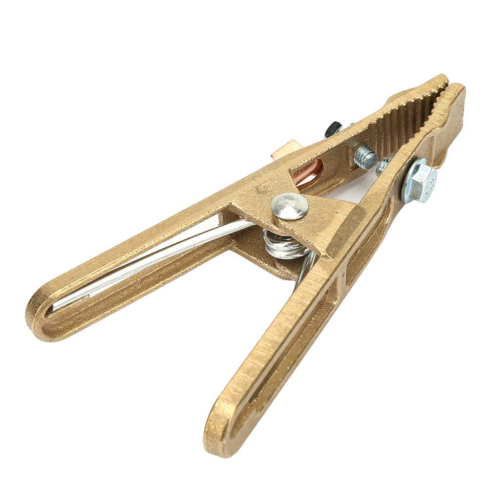 Premium 260A Brass A-Shape Ground Welding Clamp - Heavy Duty 260/300/500A Copper Earth Clamp for Welding Machines | Ideal for Arc Welding, Metal Fabrication & DIY Projects