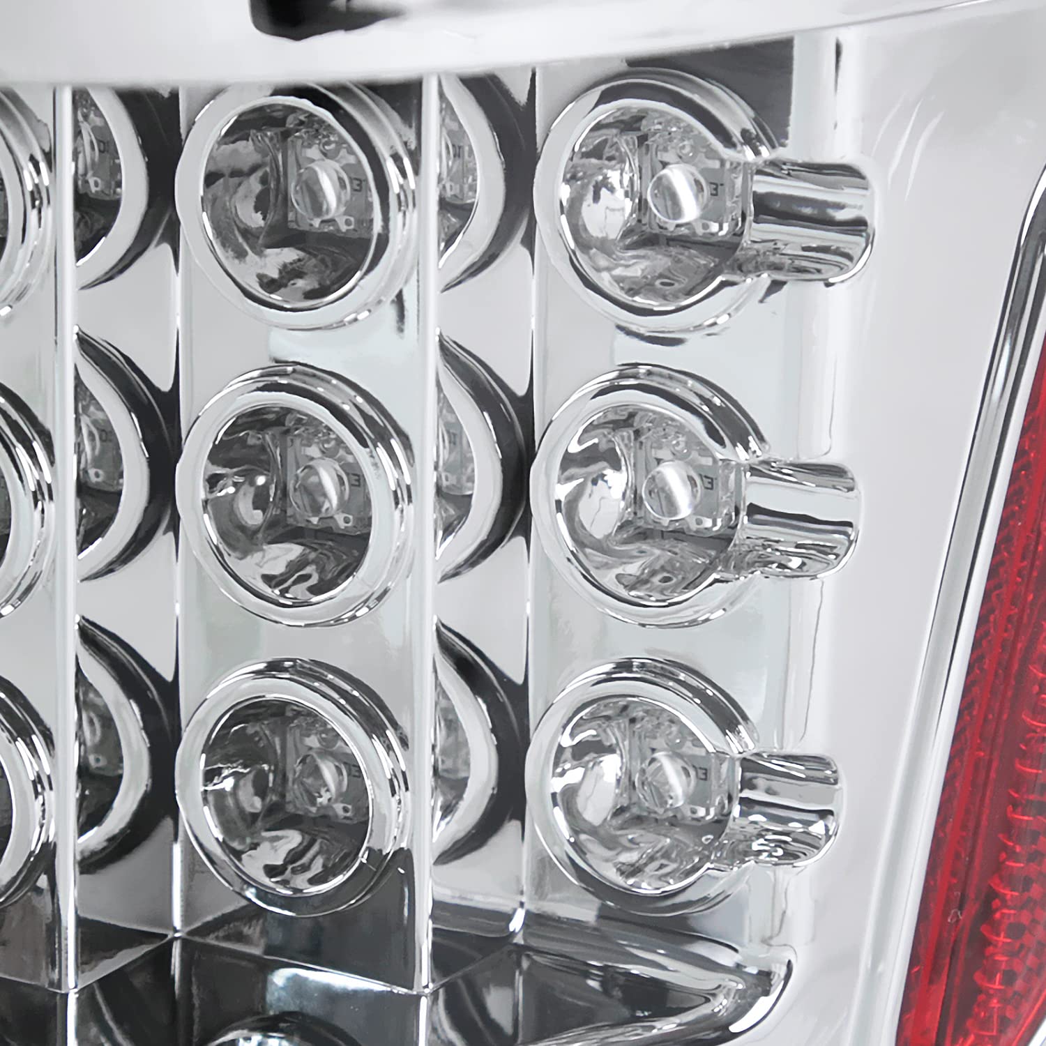 Spec-D Tuning Dual Halo Projector Headlights with Clear Full LED Tail Lights - Compatible with 2009-2012 Ford F150 (Left & Right Pair) - Headlamp Assembly for Enhanced Night Visibility & Stylish Look