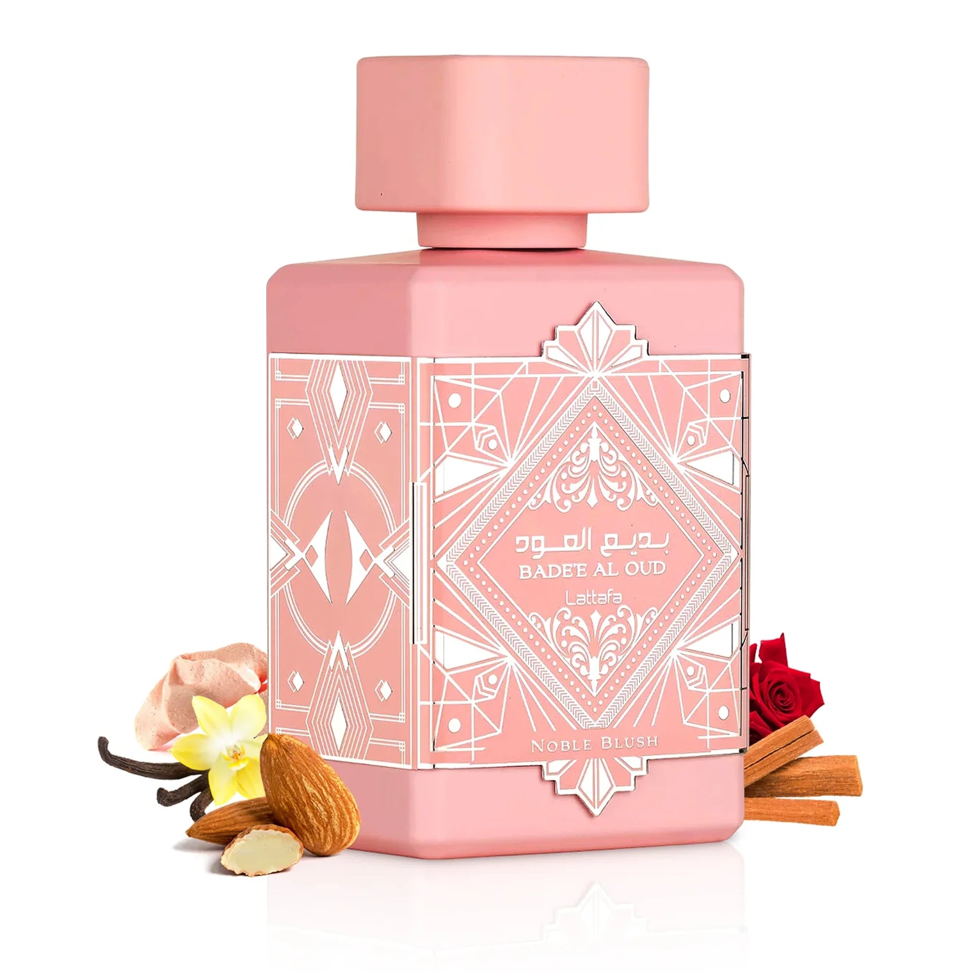 Bade'e Al Oud Noble Blush 3.4 oz Eau de Parfum for Women - Luxurious Floral Scent for Evening Events & Special Occasions